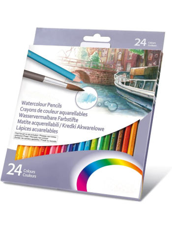Velour Watercolour Pencils (Pack of 24)